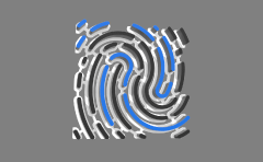 【マーク】連結部分が線に沿っているパターン